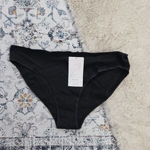 True & Co. Black Cotton Bikini Cotton Underwear Panties Plus Size Women 1X